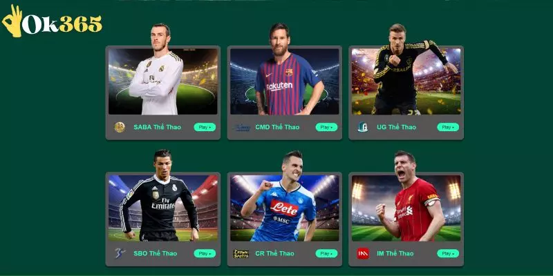 Các nhà cung cấp game hàng đầu tại sảnh