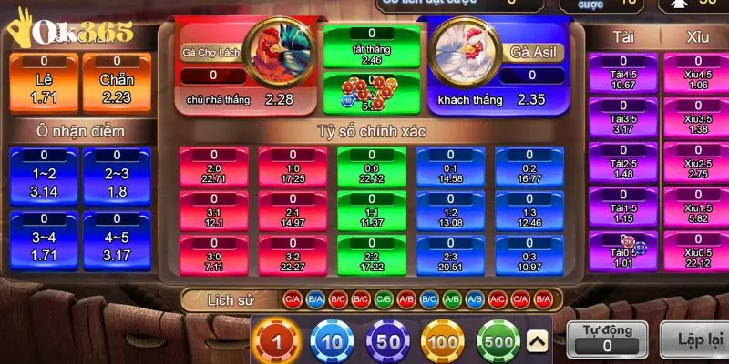 Các loại cược trong game