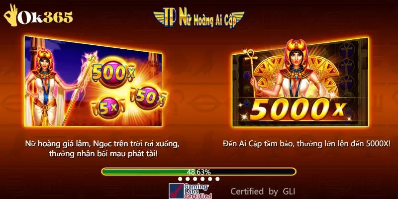 Giới thiệu game Nữ Hoàng Ai Cập OK365